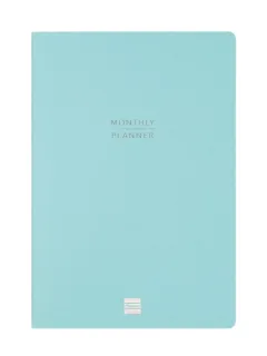 Finocam Haiku Planificador sin Fechar - Internacional - Mes Vista - Formato Y11 - 165x240mm - Papel de 95g/m2 - Hojas con Punteado - 16 Meses - Color Azul