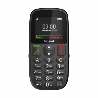 Gigaset GL395 Telefono Movil para Mayores Pantalla 2.2" - IP44 - Base de Carga - Color Negro