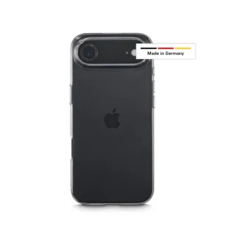 Hama Always Clear Funda para iPhone Air - Antideslizante - Poliuretano Termoplastico - Bordes Elevados - Color Transparente