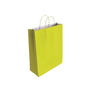 Bismark Bolsa de Papel Celulosa - Medidas 40x14x32cm - Color Pistacho · Pack de 25 uds.