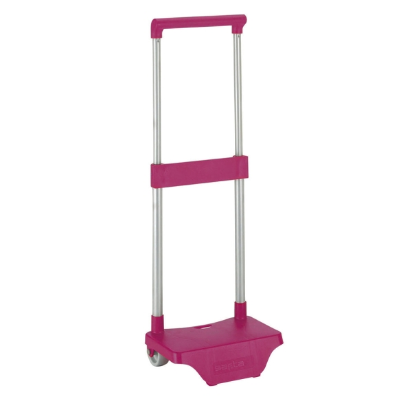 Safta Carro Portamochilas - Sujecion Universal - Material Resistente - Modelo Patentado - 26x10x34cm - Color Rojo Oscuro