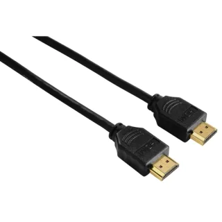 Hama Cable HDMI 4K Macho - Longitud 1.5m - Soporta ARC y 3D - Terminales Chapados en Oro - Ethernet - Velocidad hasta 10.2 Gbps - Blindaje Completo - Color Negro