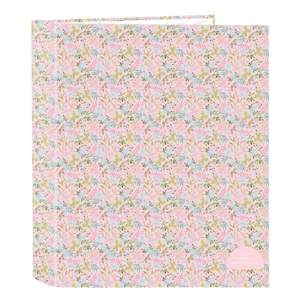 Safta VMB Carpeta con 4 Anillas 40mm - Tapas Duras Forradas - Formato Folio - 270x60x330mm - Color Rosa