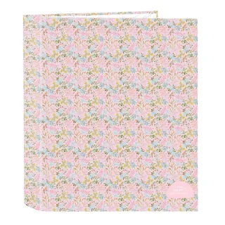 Safta VMB Carpeta con 4 Anillas 40mm - Tapas Duras Forradas - Formato Folio - 270x60x330mm - Color Rosa