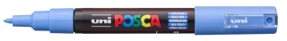 Posca PC-1M Marcador de Pintura - Punta Conica 0.7mm - Linea Fina - Tinta Base al Agua - No Permanente - Resistente a la Luz - Inodoro - Color Azul Cielo · Pack de 6 uds.