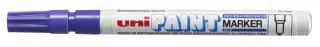 Uni-ball PX-21 Paint Marker - Marcador de Pintura - Punta Acrilica de Bala 0.8-1.2mm - Permanente en Todas las Superficies - Resistente a Luz y Agua - Cuerpo de Aluminio - Color Violeta · Pa