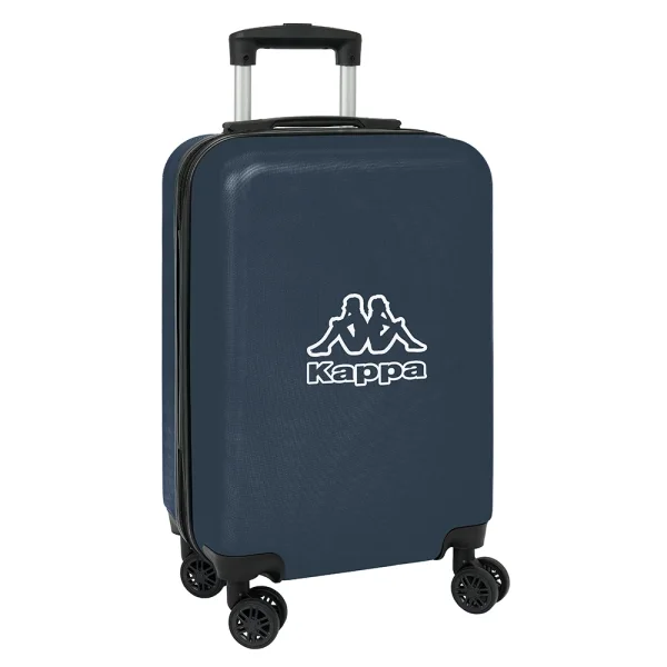 Safta Kappa Dark Navy Maleta Trolley de Cabina 20” - Cierre con Candado - Interior Forrado - Bolsillo de Red - Ruedas Giratorias - Asa Extensible - 345x200x550mm - Color Azul Marino