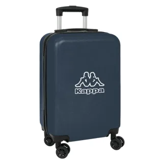 Safta Kappa Dark Navy Maleta Trolley de Cabina 20” - Cierre con Candado - Interior Forrado - Bolsillo de Red - Ruedas Giratorias - Asa Extensible - 345x200x550mm - Color Azul Marino