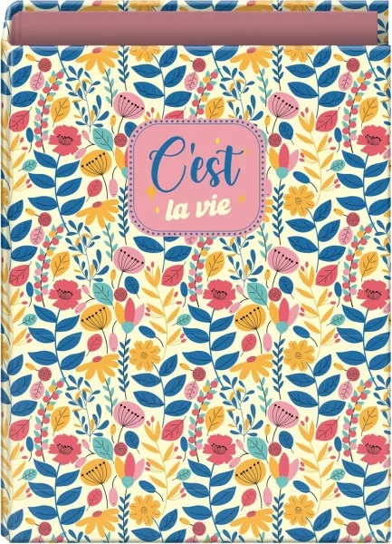 Dohe C´est la Vie Carpeta de 4 Anillas Mixtas de 40mm - Formato Folio - Cubierta en Carton Forrado Plastificado