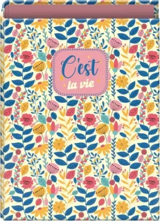 Dohe C´est la Vie Carpeta de 4 Anillas Mixtas de 40mm - Formato Folio - Cubierta en Carton Forrado Plastificado