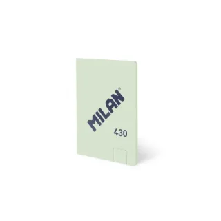 Milan 430 Libreta Encolada Formato A6 Hojas Blancas - 48 Hojas de 95 gr/m2 - Microperforado - Tapa Blanda - Color Verde
