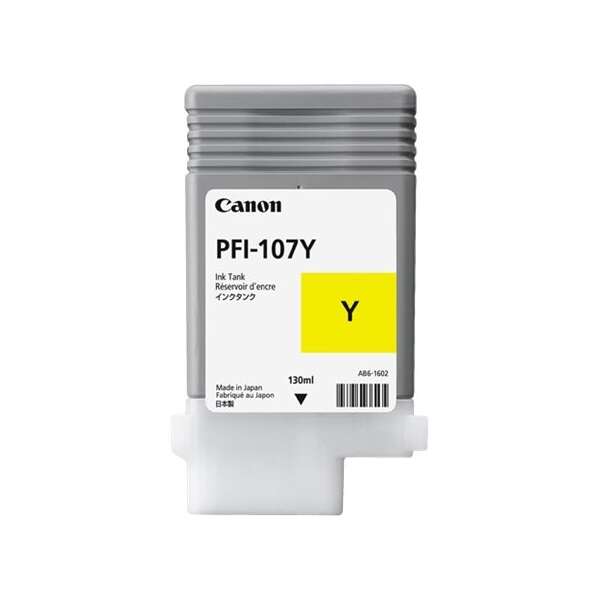 Canon PFI107 Amarillo Cartucho de Tinta Original - 6708B001/PFI-107Y