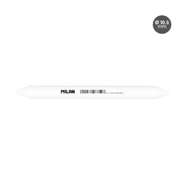 Milan Difuminos - Diametro de 10.5mm - Recomendado para Bellas Artes - Color Blanco · Pack de 12 uds.