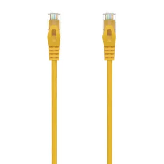 Aisens Cable de Red Latiguillo RJ45 LSZH Cat.6A 500 MHZ UTP AWG24 - 0.25m - Libre de Halogenos - 10 Gigabit/s - Color Amarillo