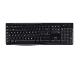 Logitech K270 Teclado Inalambrico USB - Resistente a Salpicaduras - Teclas de Acceso Rapido - Color Negro