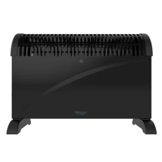 Cecotec Ready Warm 6500 Turbo Convection Convector con Pies - 2000W - Cobertura hasta 20m2 - Termostato - 4 Modos - Tecnologia Flashwarm - Ligero y Portatil - 52x20x39cm - Color Negro