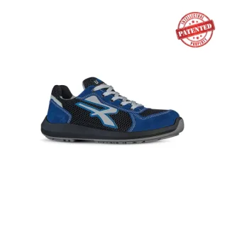 Upower Sky S ESD Calzado de Seguridad Bajos - Talla 35 - Comodidad y Ligereza, Puntera de Aluminio, Suela Antideslizante, Proteccion S1PS FO SR, Parte Superior de Nailon y Gamuza - Color Azu
