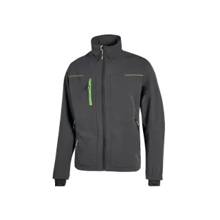 Upower Pluton Chaqueta de Tela Resistente - Talla 2XL - Suave, Repelente al Agua, Transpirable, Secado Rapido, Multiples Bolsillos, Capuchon Retractil, Puños a Prueba de Viento, Proteccion D