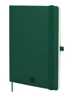 Finocam Nexo Cuaderno de Tapa Blanda - 72 Hojas - Formato A5 - 148x210mm - Papel Crema de 80g/m2 - Liso - Bolsillo Interior - Cierre con Goma - Hojas Microperforadas - Color Verde Oscuro