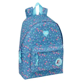 Safta Frozen Mochila para Portatil hasta 14.1" - Interior Acolchado - Bolsillo Frontal - Bolsillo Portabotellas - Tirador Doble - Hombreras Ergonomicas - Asa Superior - 310x130x430mm - Color