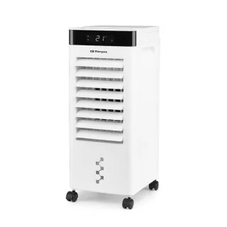 Orbegozo AIR 37 Climatizador 3 en 1 Purifica, Humidifica y Refresca - Potencia 65W - Display Digital - Temporizador 12h - Deposito 6L - 3 Velocidades - Lamas Oscilantes - Ruedas Pivotantes -