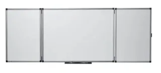 Nobo Classic Pizarra Magnetica Plegable de Esmalte - Medidas Cerrada 1200x900mm, Abierta 2400x900mm - Color Blanco