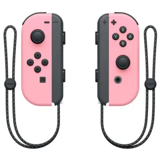 Nintendo Set de 2 Mandos Joy-Con Izquierdo/Derecho para Nintendo Switch - Bluetooth 3.0+HS - Autonomia hasta 20h - Vibracion HD - NFC para Amiibo - Camara Infrarroja - Color Negro y Rosa