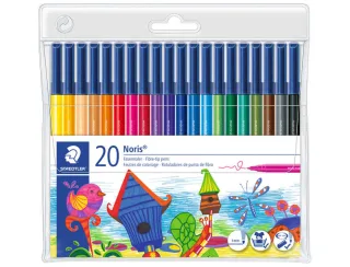 Staedtler Noris 326 Rotulador de Punta de Fina - Resistente a la Presion - Tinta Base de Agua - Colores Surtidos