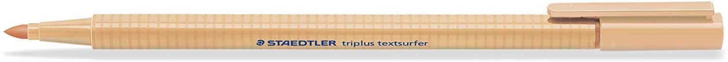 Staedtler Triplus Textsurfer 362 Rotulador Fluorescente - Trazo entre 1 a 4mm aprox. - Tinta Base de Agua - Color Arena · Pack de 10 uds.
