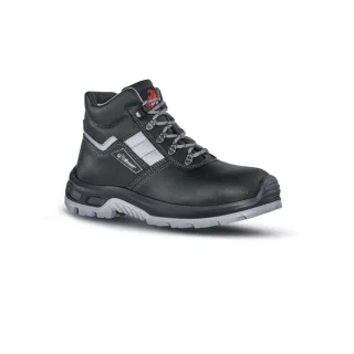 Upower Star RS S Calzado de Seguridad Botines - Talla 38 - Empeine Piel Flor Grana Mina, Hidrofugo, Puntal Composite, Antiperforacion, Antideslizante, Suela PU/PU, Proteccion S3S FO SR - Col