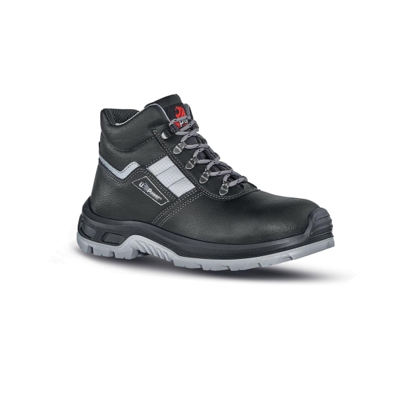 Upower Star RS S Calzado de Seguridad Botines - Talla 38 - Empeine Piel Flor Grana Mina, Hidrofugo, Puntal Composite, Antiperforacion, Antideslizante, Suela PU/PU, Proteccion S3S FO SR - Col