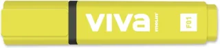 Molin Viva Marcador Fluorescente - Trazo entre 1 y 5mm - Tinta con Base de Agua - Color Amarillo · Pack de 10 uds.