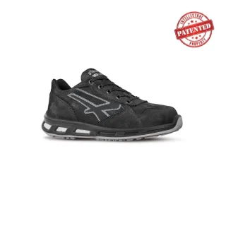 Upower Carbon S ESD Calzado de Seguridad Bajos - Talla 35 - Cuero Nubuck Resistente, Puntera de Aluminio, Hidrofugos, Antiarrugas, Antideslizantes, Suela de Poliuretano, Proteccion S3S CI FO