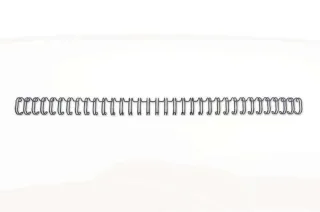 GBC Wirebind Pack de 100 Alambres de Encuadernacion 6mm para Paso 3:1 Redondo o Cuadrado - Formato A4 - Para 34 Orificios - Encuaderna hasta 55 Hojas - Color Negro