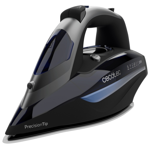 Cecotec IronHero 3200 i-Pump Smart Anodized Plancha de Ropa - 3200W - Bomba Automatica - Vapor Continuo 75g/min - Golpe de Vapor 285g/min - Suela Ultradeslizante - LCD - Antical - Color Negr
