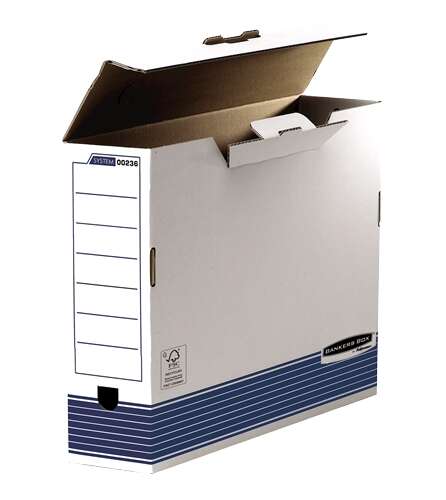 Fellowes Bankers Box Caja de Archivo Definitivo 100mm A3 - Montaje Automatico Fastfold - Carton Reciclado Certificacion FSC · Pack de 10 uds.