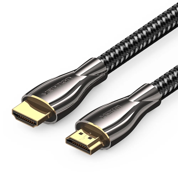 Vention Cable HDMI 2.0 - Resolucion 4K - ARC - Longitud 1.5m - Conectores Chapados en Oro - Chaqueta Trenzada de Algodon y PVC - Color Negro