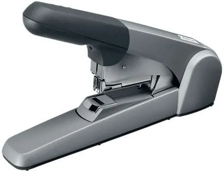 Petrus 1400 Grapadora de Gruesos - Hasta 60 Hojas - Grapado Plano - Para Grapas 25/10 - Color Gris