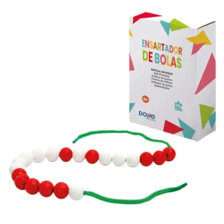 Dohe Material Didactico - Sarta de 20 Bolas - Permite Trabajar Numeracion y Calculo - Descomposiciones de los 20 Primeros Numeros - Representacion de Numeros hasta el 20