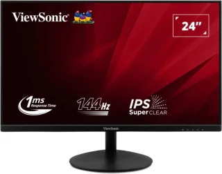 Viewsonic VA24E2-H Monitor 23.8" LED IPS FullHD 144Hz - Respuesta 1ms - VGA, HDMI - Color Negro