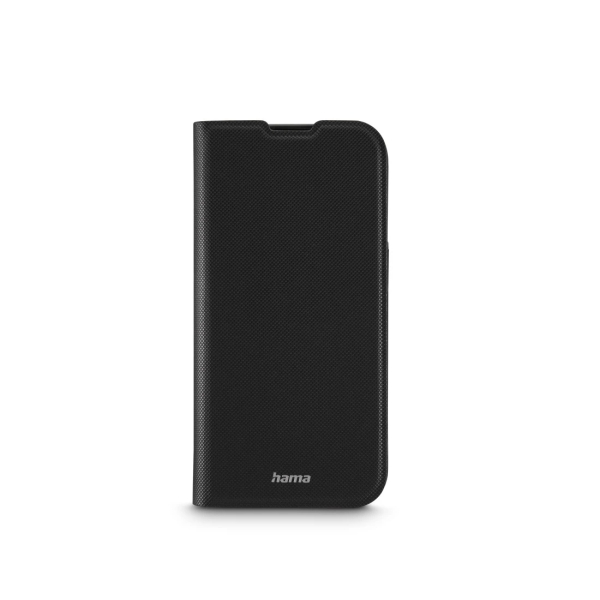 Hama Daily Protect Funda para iPhone 16 Pro Max - Antideslizante - Cierre Magnetico - Antihuellas - Poliuretano Termoplastico - Funcion de Soporte - Color Negro