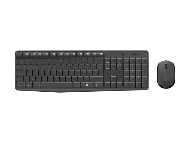 Logitech MK235 Pack Inalambrico Teclado Portugues + Raton 3 Botones - Uso Ambidiestro