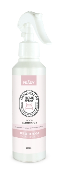 Prady Ambientador Home Spray Neutralizador de Olores Para Dormitorio - Frasco de 220 ml - Spray Pulverizador