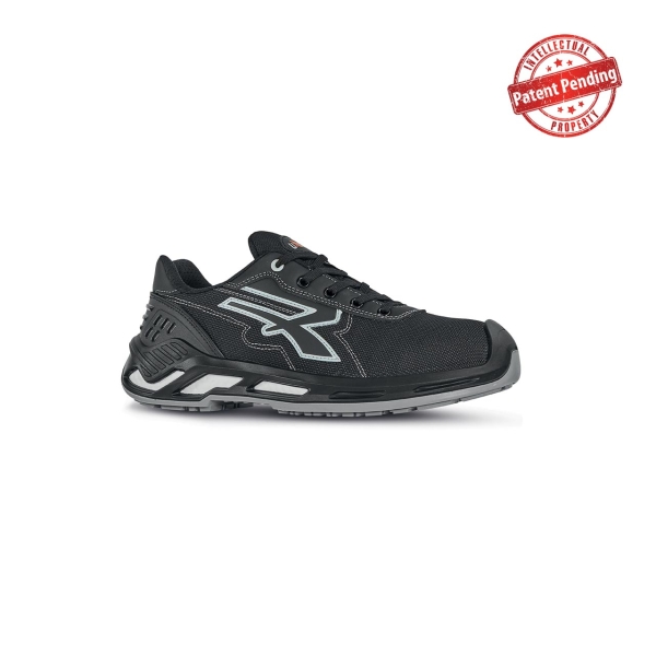 Upower Zorbi S ESD Calzado de Seguridad Bajos - Talla 35 - Puntera de Aluminio, Parte Superior Hidrorepelente y Transpirable, Suela Antideslizante, Proteccion S3S CI FO SR - Color Negro