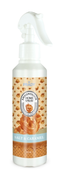 Prady Ambientador Home Spray Salt & Caramel - Frasco de 220 ml - Spray Pulverizador