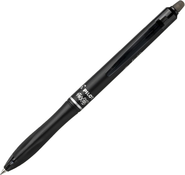Pilot Frixion Ball Plus Boligrafo Borrable - Punta de 0.7mm y Trazo de 0.35mm - Recargables - 80% de Plastico Reclclado - Color Negro · Pack de 10 uds.