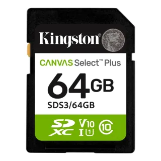 Kingston SD Canvas Select Plus Gen3 64GB 100 MB-s