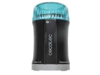 Cecotec TitanMill 200 Molinillo de Cafe y Especias 200W - Capacidad 50gr - Cuchillas Recubiertas de Titanio - Recipiente de Acero Cepillado - Sin Toxicos