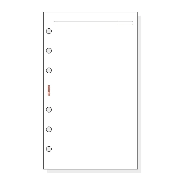 Finocam R442 Recambio para Agendas Open - Liso - Formato 400 - 91x5x152mm - Color Blanco