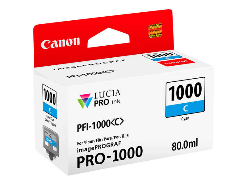 Canon PFI1000 Cyan Cartucho de Tinta Original - 0547C001/PFI-1000C